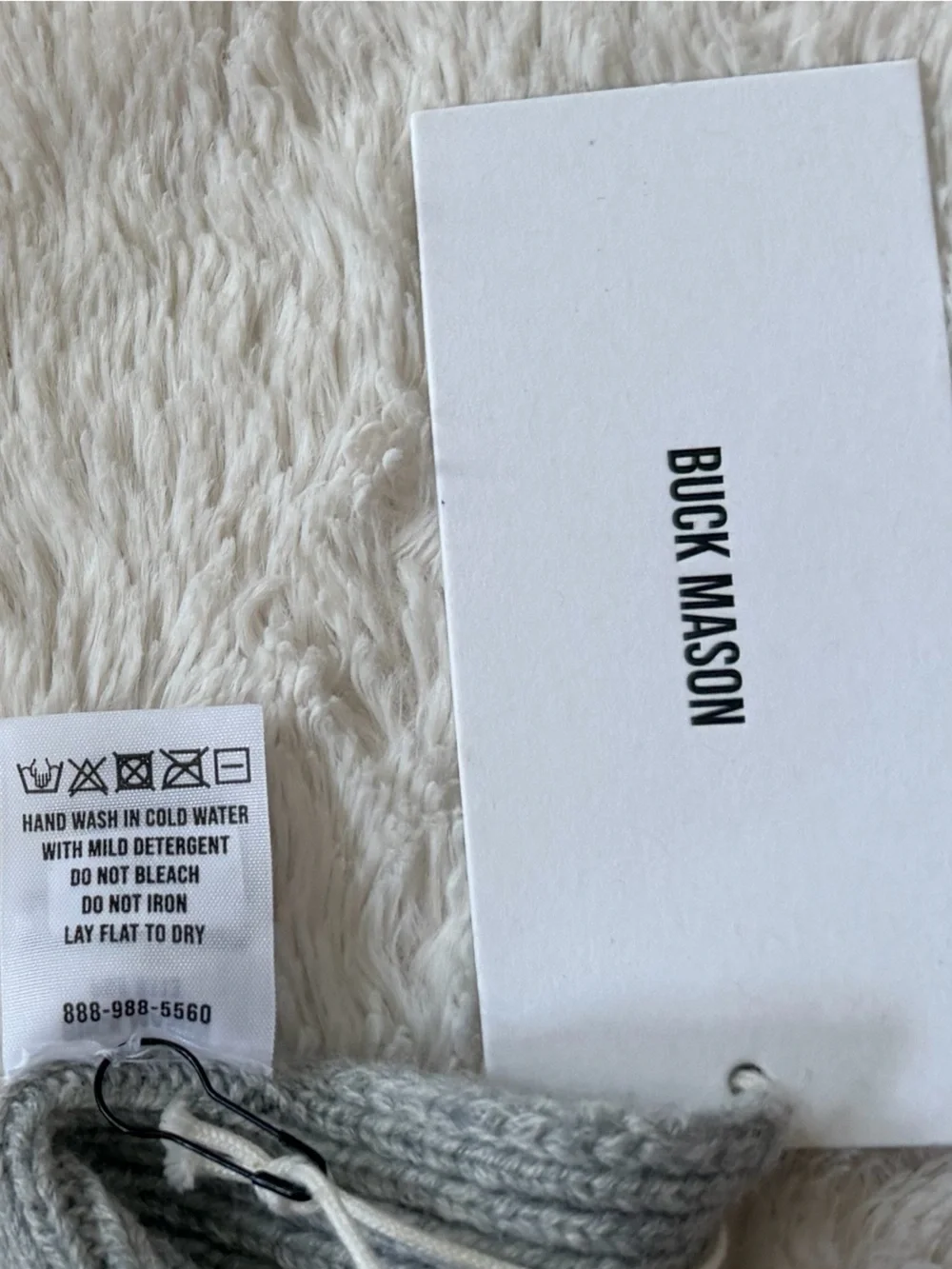 Buck Mason Idllywind Cashmere Merino Scarf Unisex NWT